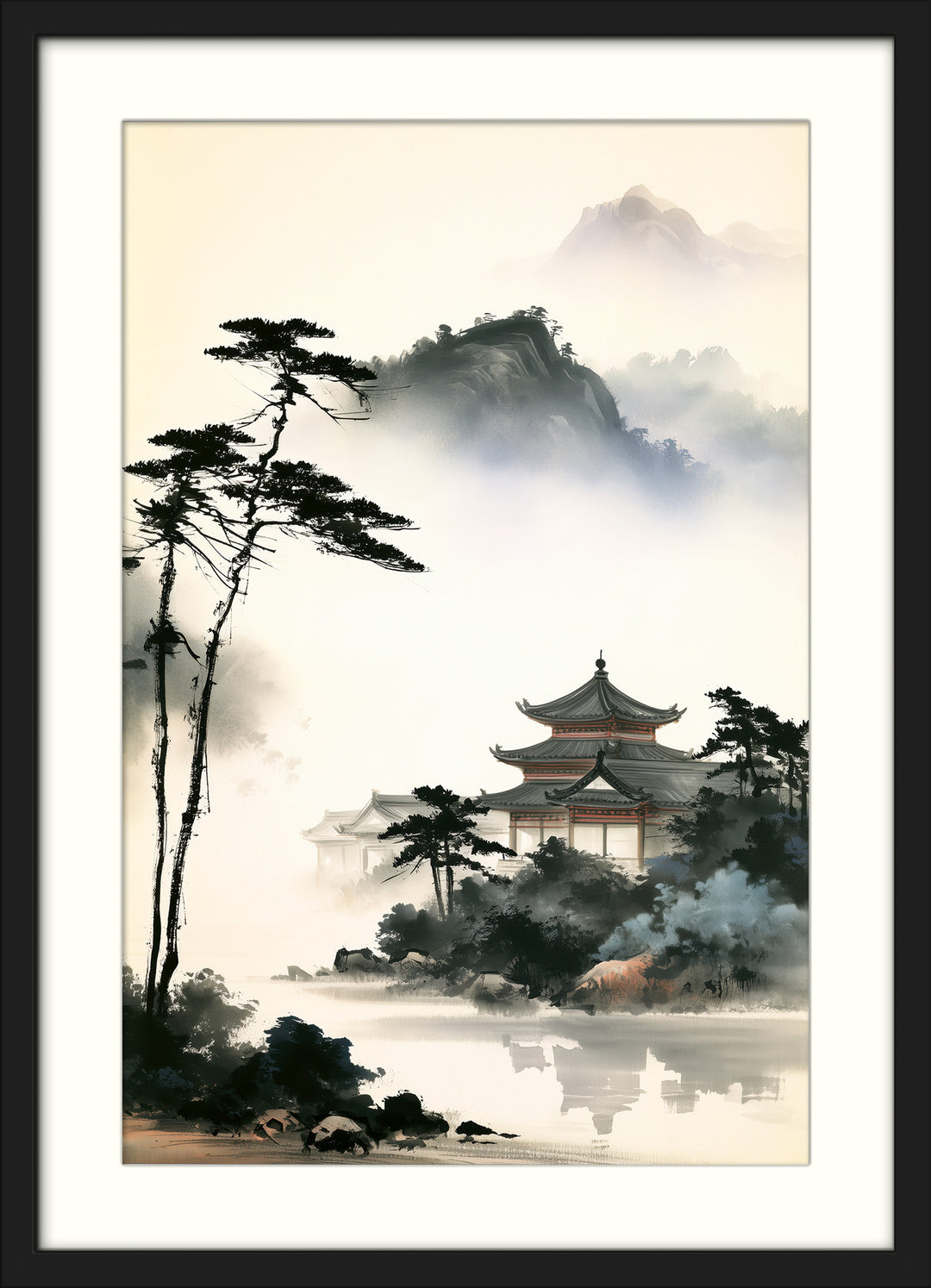 Japanese Temple Art Print
