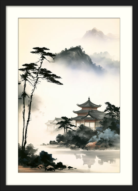 Japanese Temple Art Print