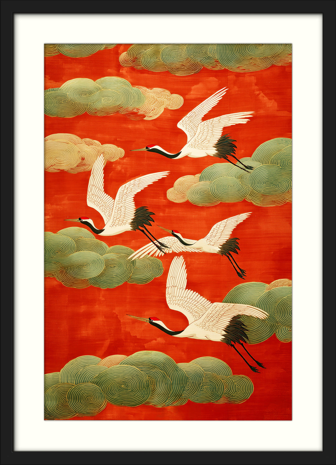 Japanese Crane Art Print