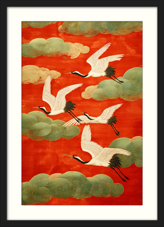 Japanese Crane Art Print