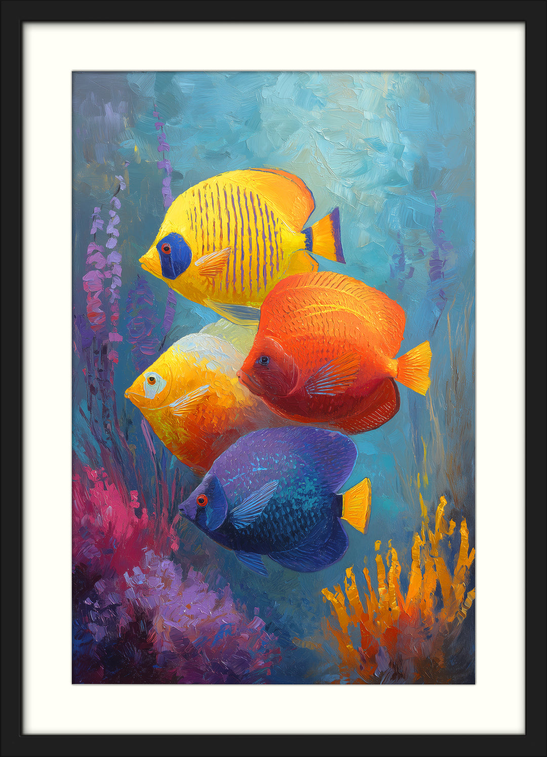 Tropical Fish Wall Art Prints Set of 2