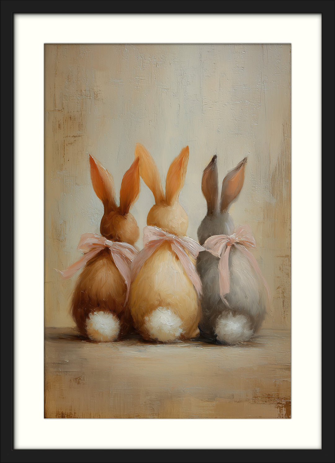Easter bunny wall art prints