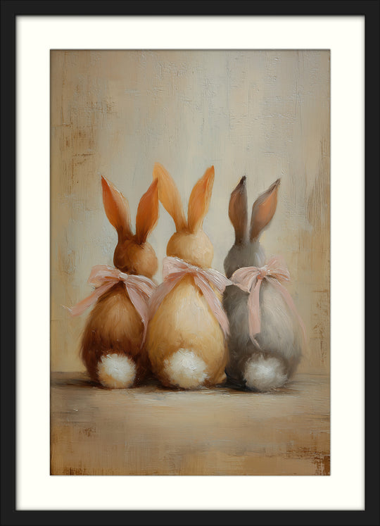 Easter bunny wall art prints