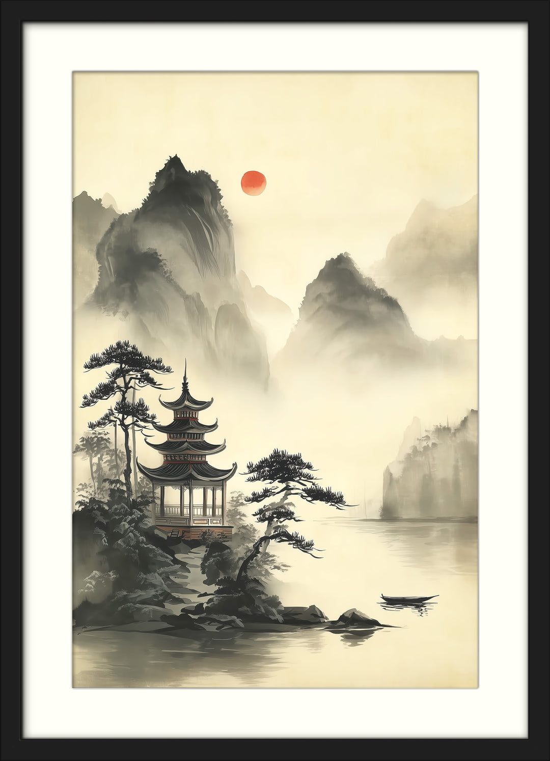 Japanese Pagoda Art Print