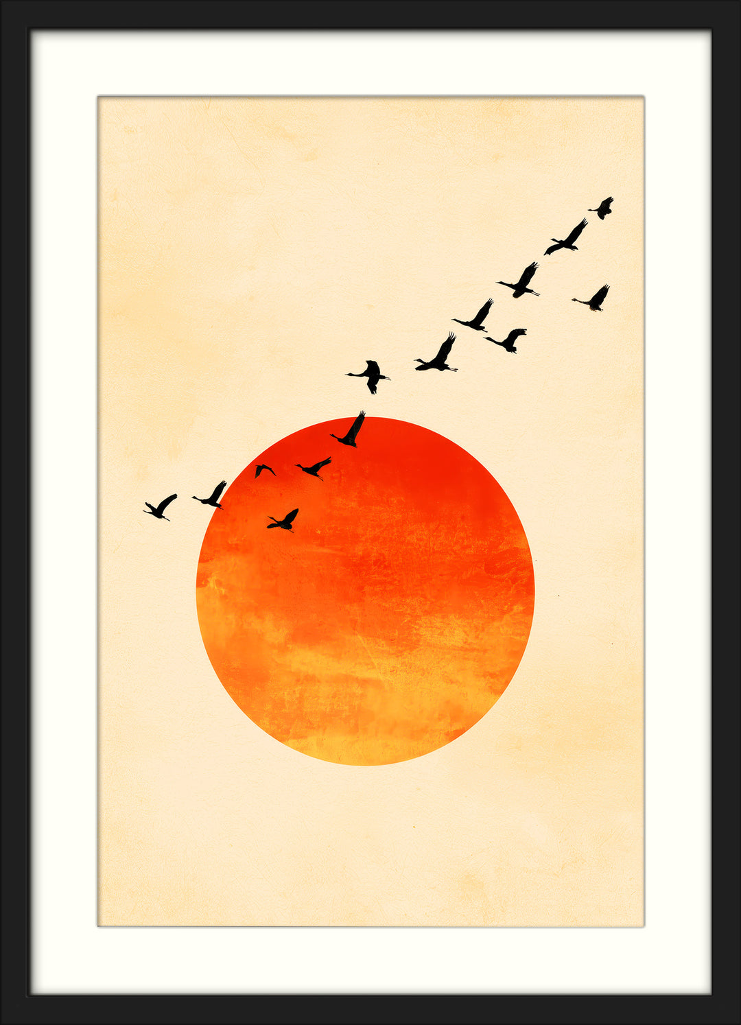 Japanese Red Sun Art Print