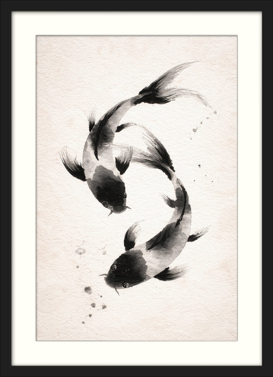 Koi Fish Wall Art Print