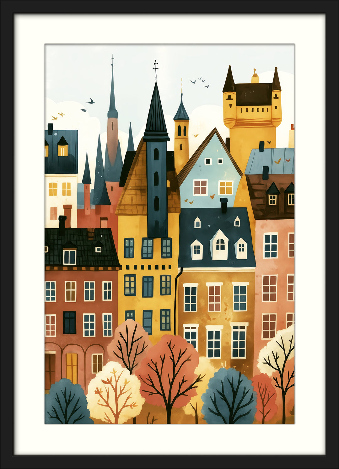 European Cityscape Wall Art Prints