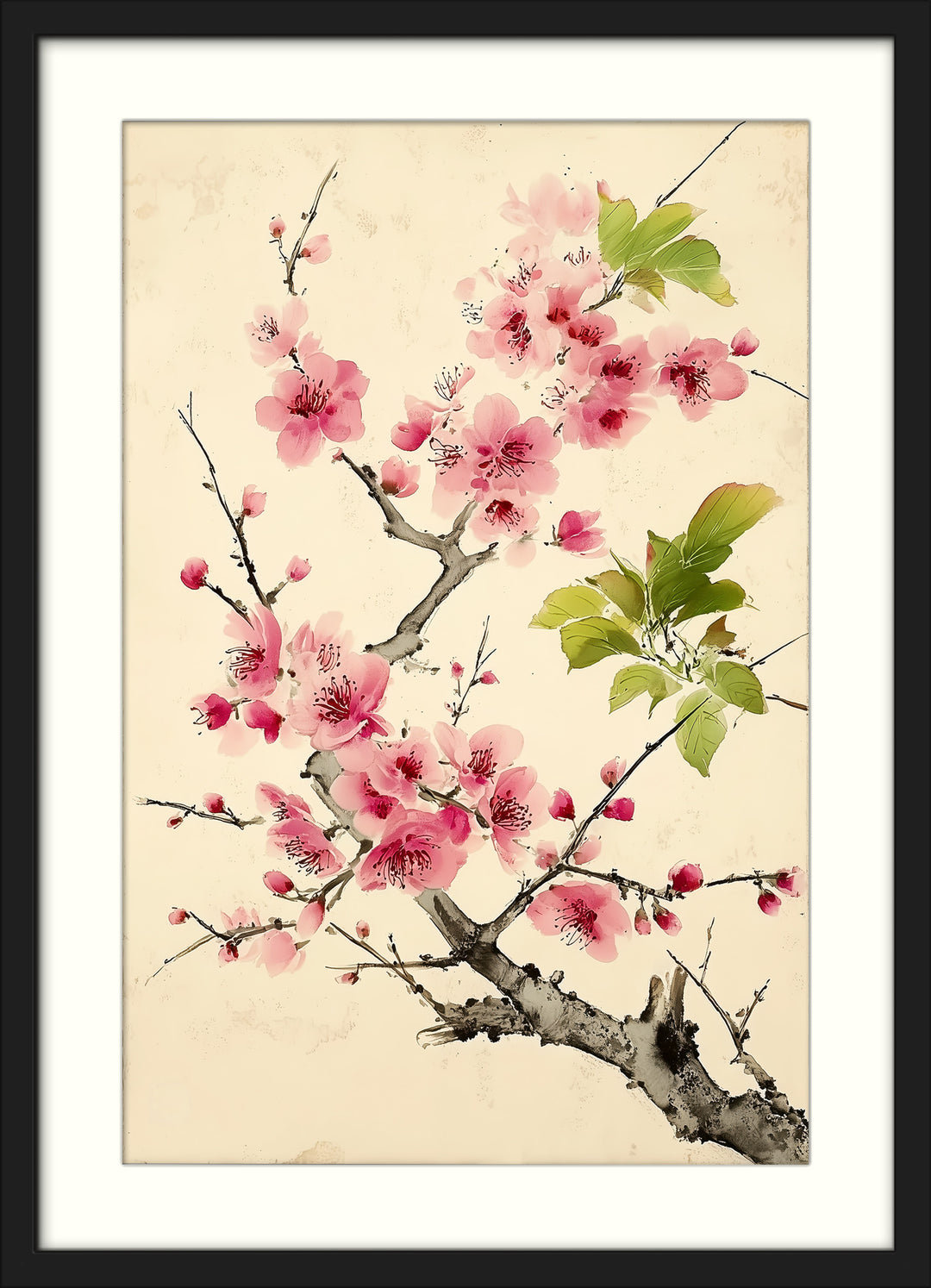 Japanese Botanical Wall Decor