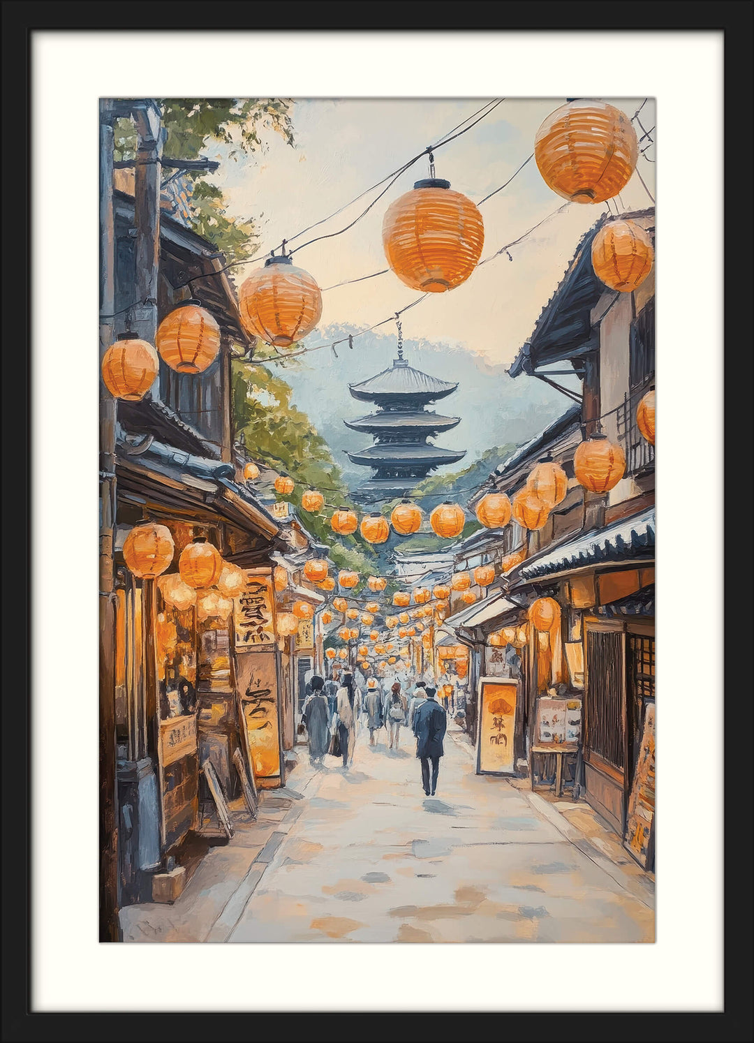 Pagoda Path with Lanterns