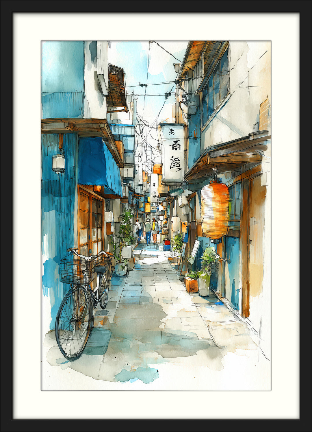 Japanese Alley Wall Art Print