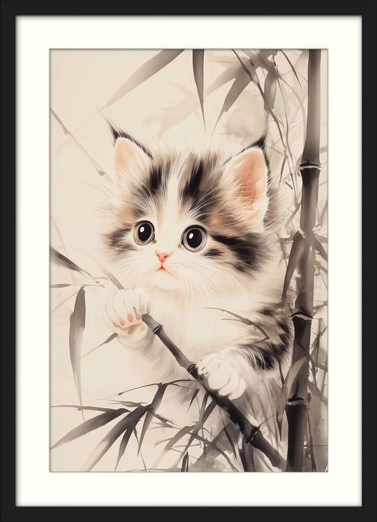 Cute Kitten Wall Art Print