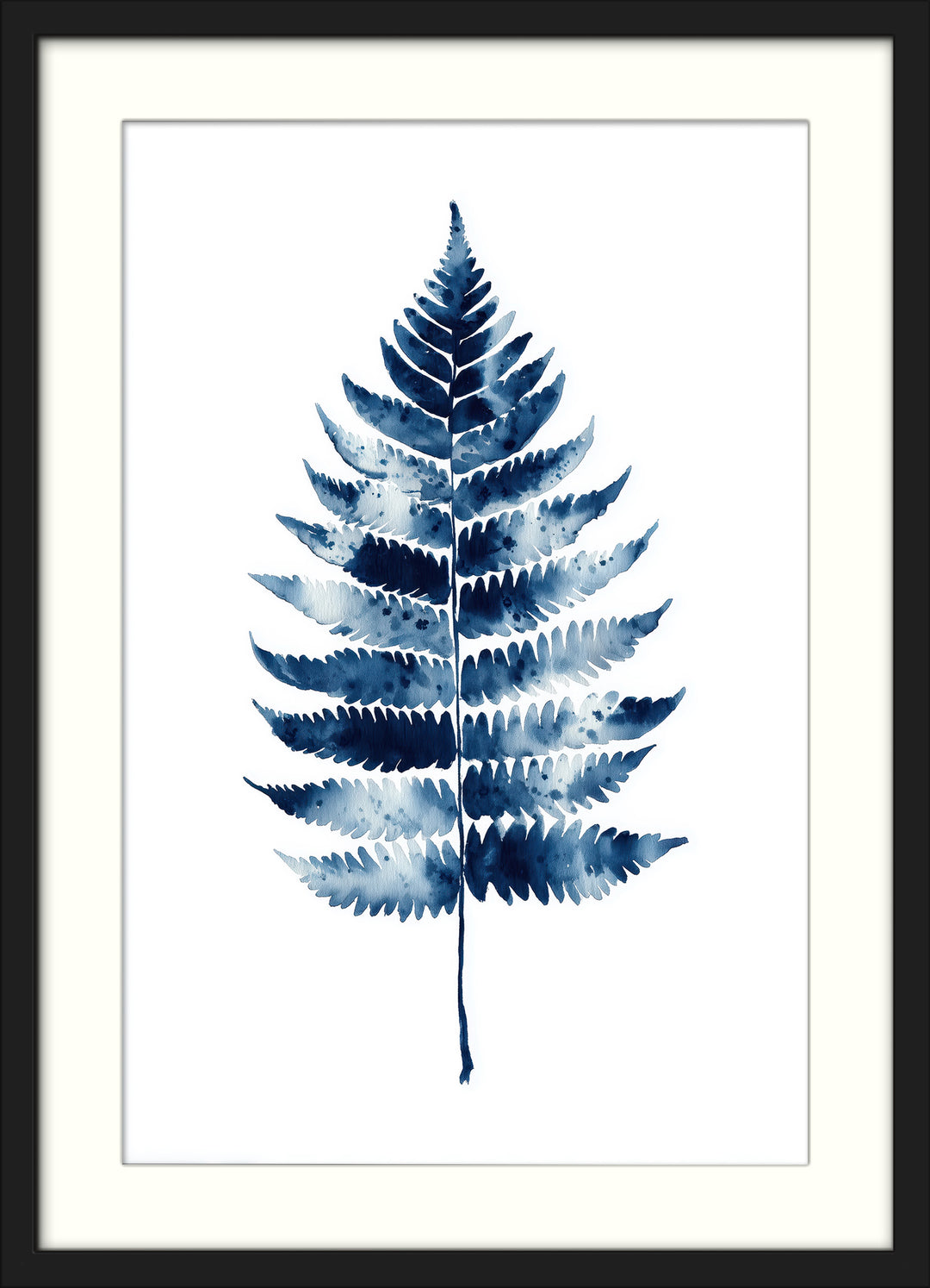 Blue Botanical Wall Art Prints Set of 3