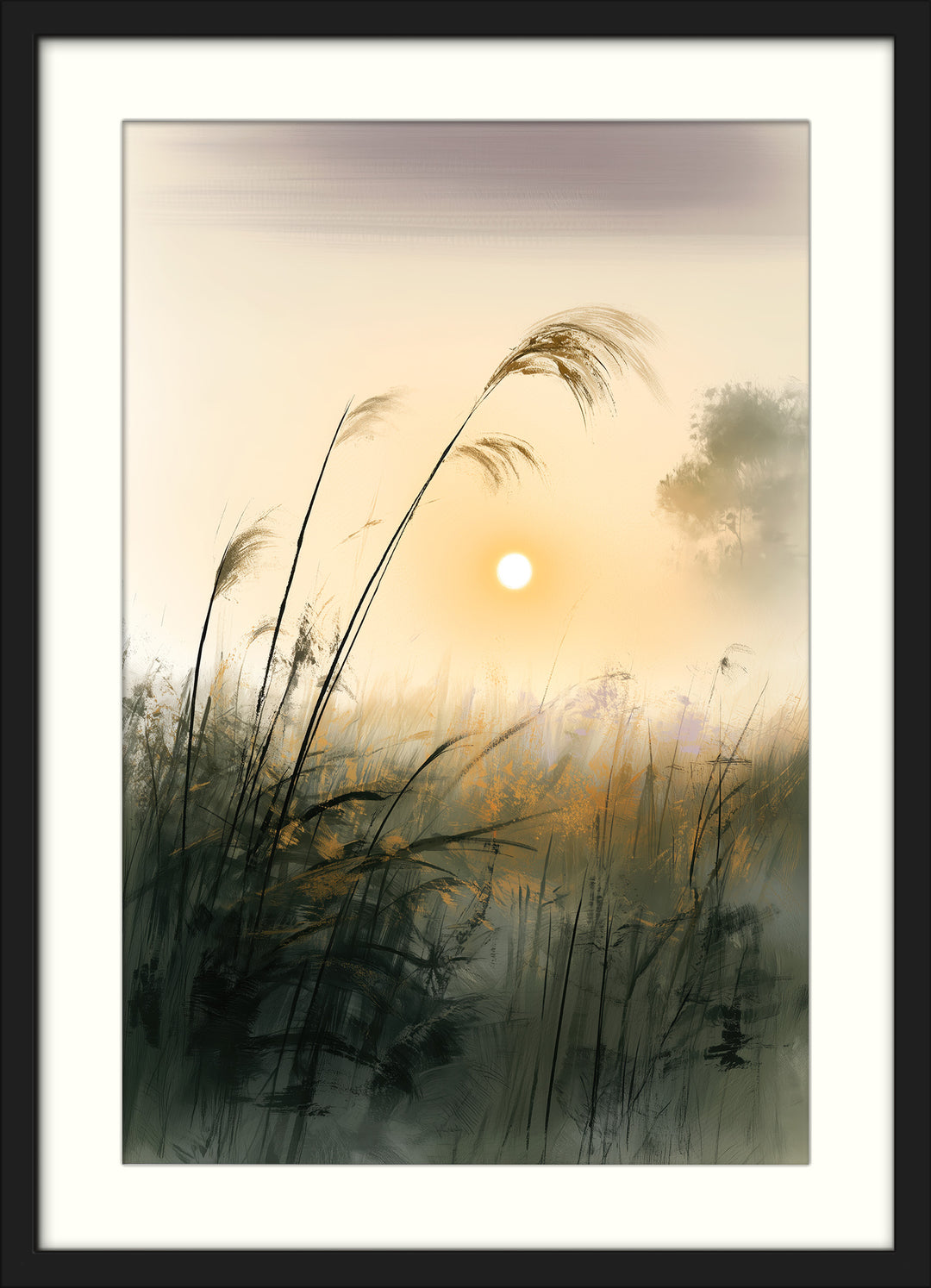 Sunset Meadow Art Print