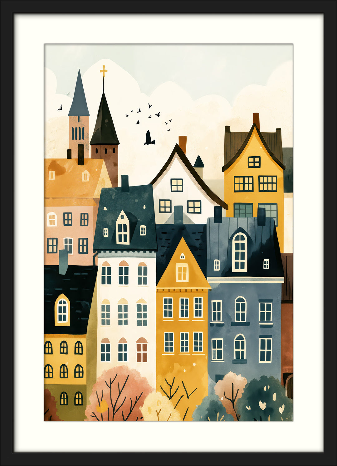 European Cityscape Wall Art Prints
