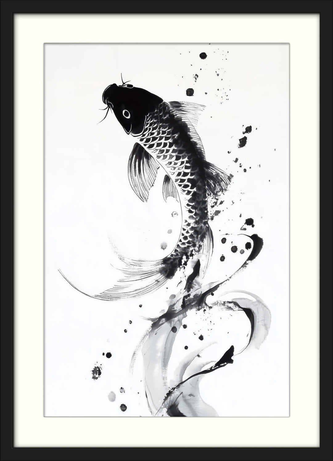 Koi Fish Art Prints Set of 2