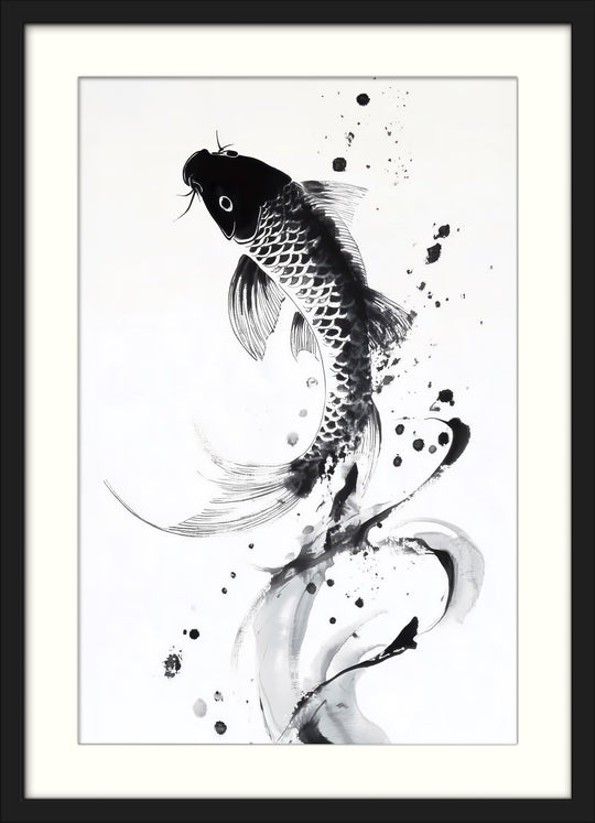 Koi Fish Art Prints Set of 2