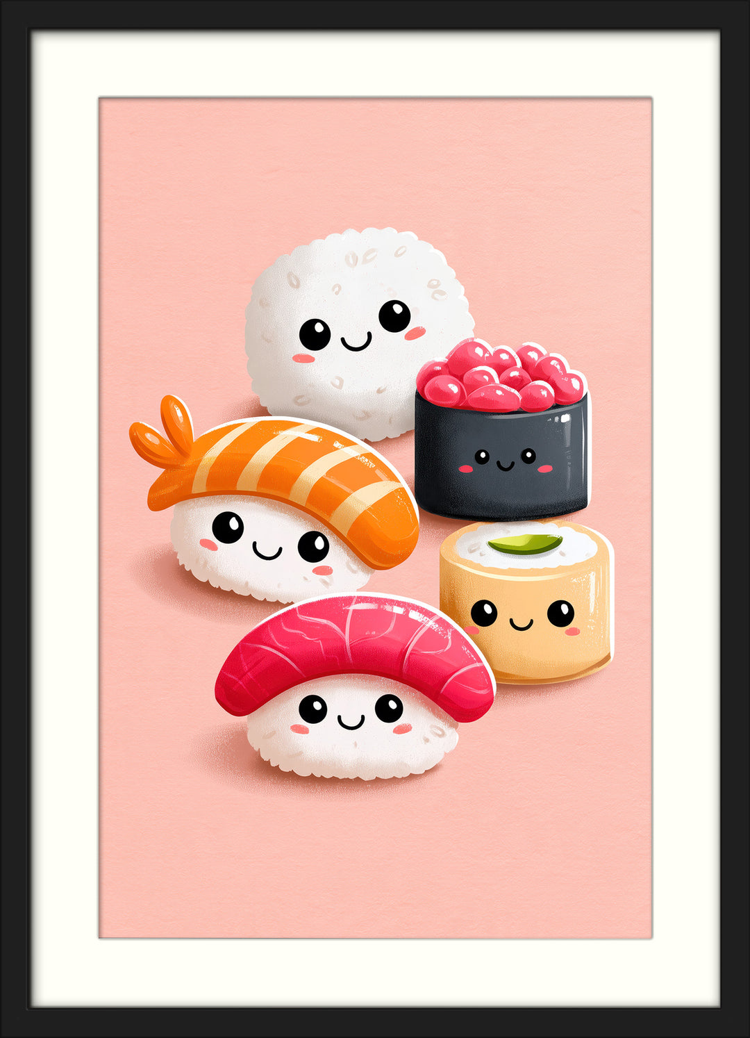 Cute Sushi Art Print