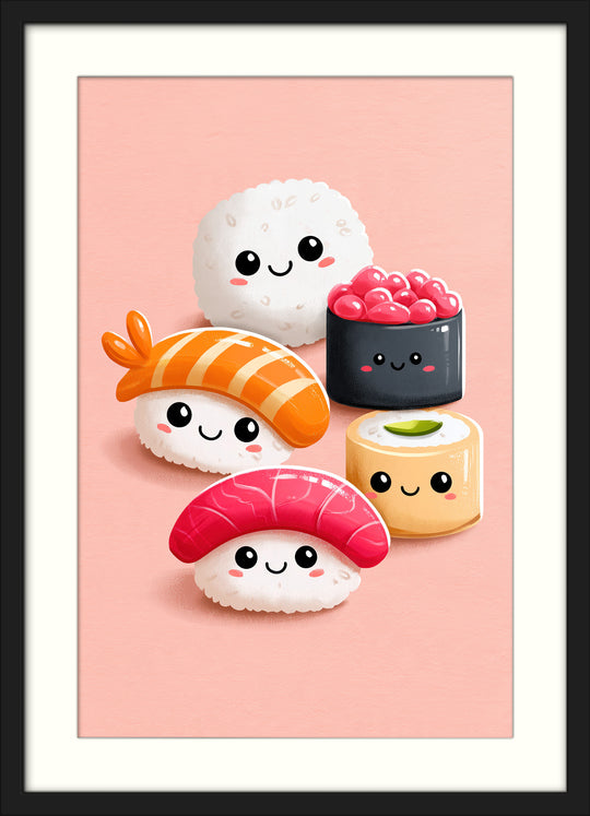 Cute Sushi Art Print
