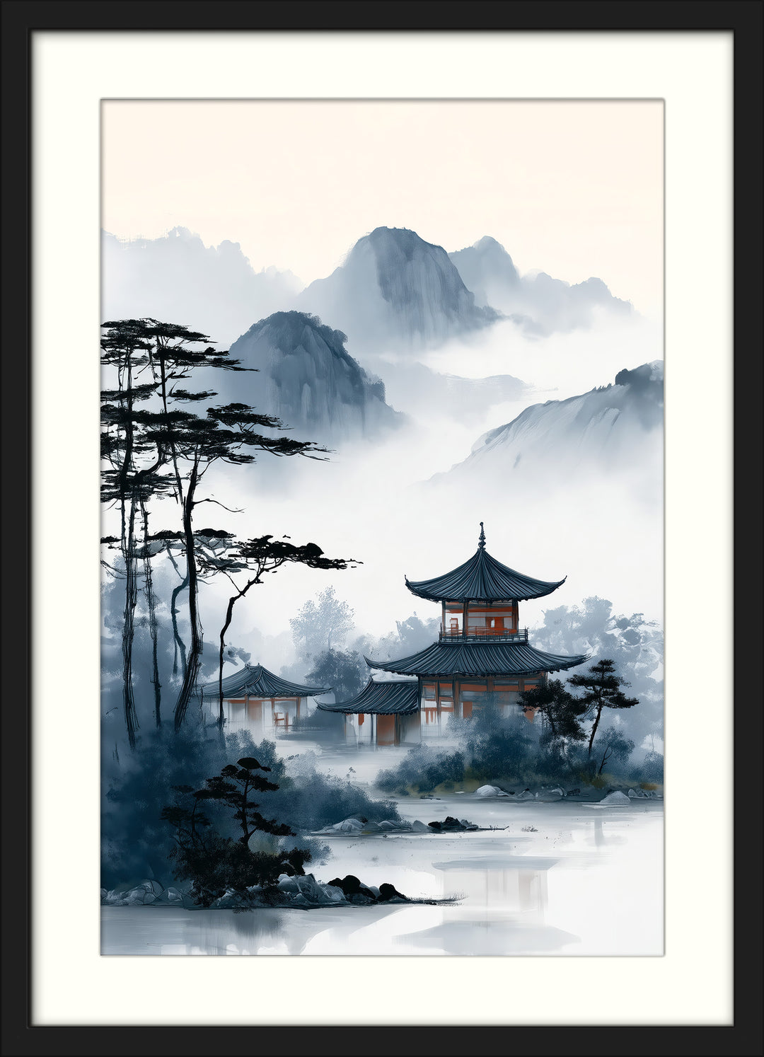 Misty Mountain Art Print