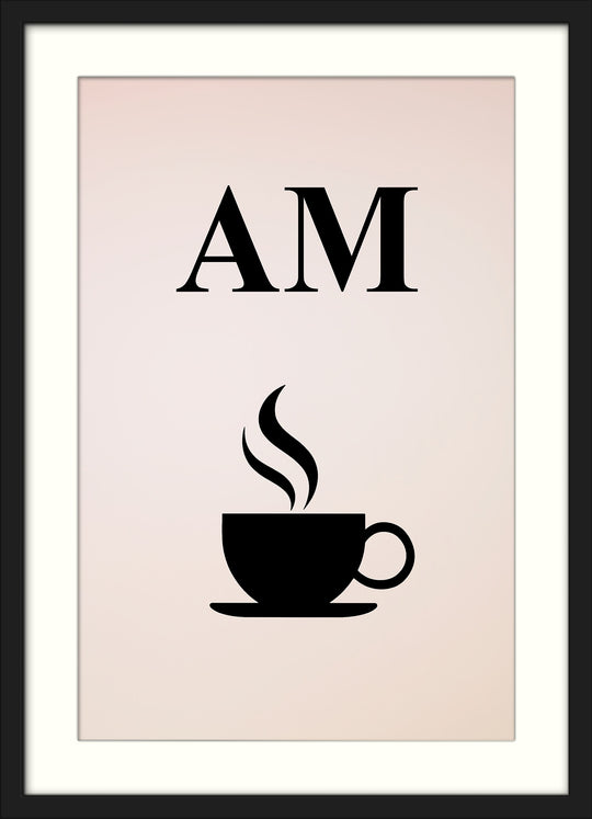 AM PM Wall Art Prints Set of 2
