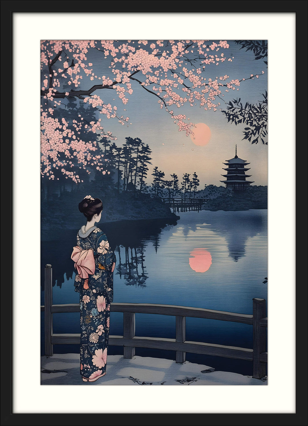 Geisha and Cherry Blossom