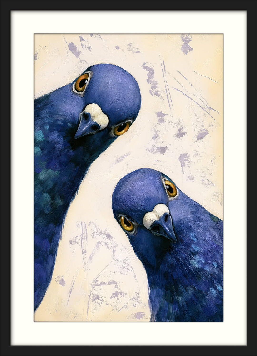 Blue Peacock Art Print