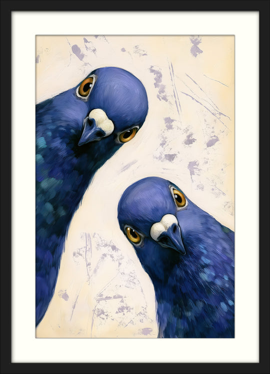 Blue Peacock Art Print