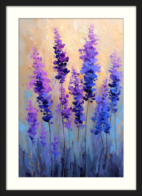 Purple Flower Wall Art Prints Set of 2