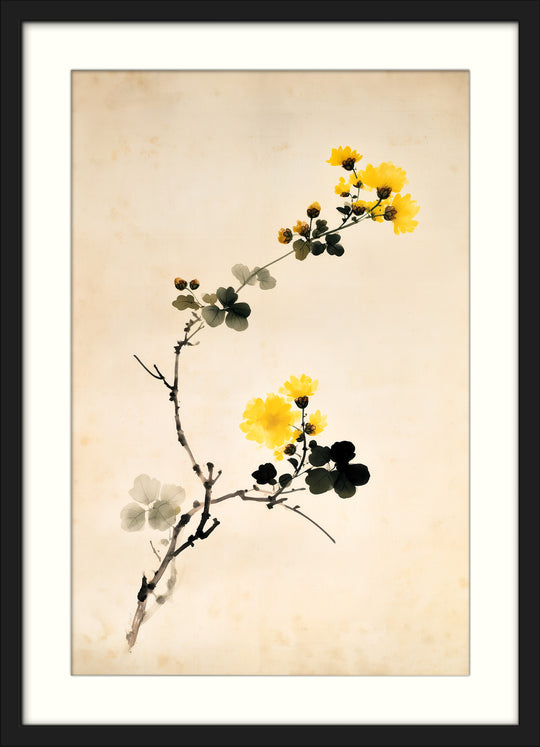 Yellow Floral Art Print