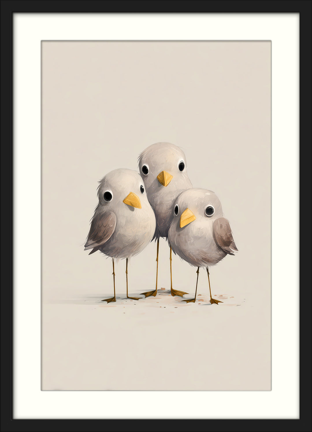 Cute Bird Wall Art Print