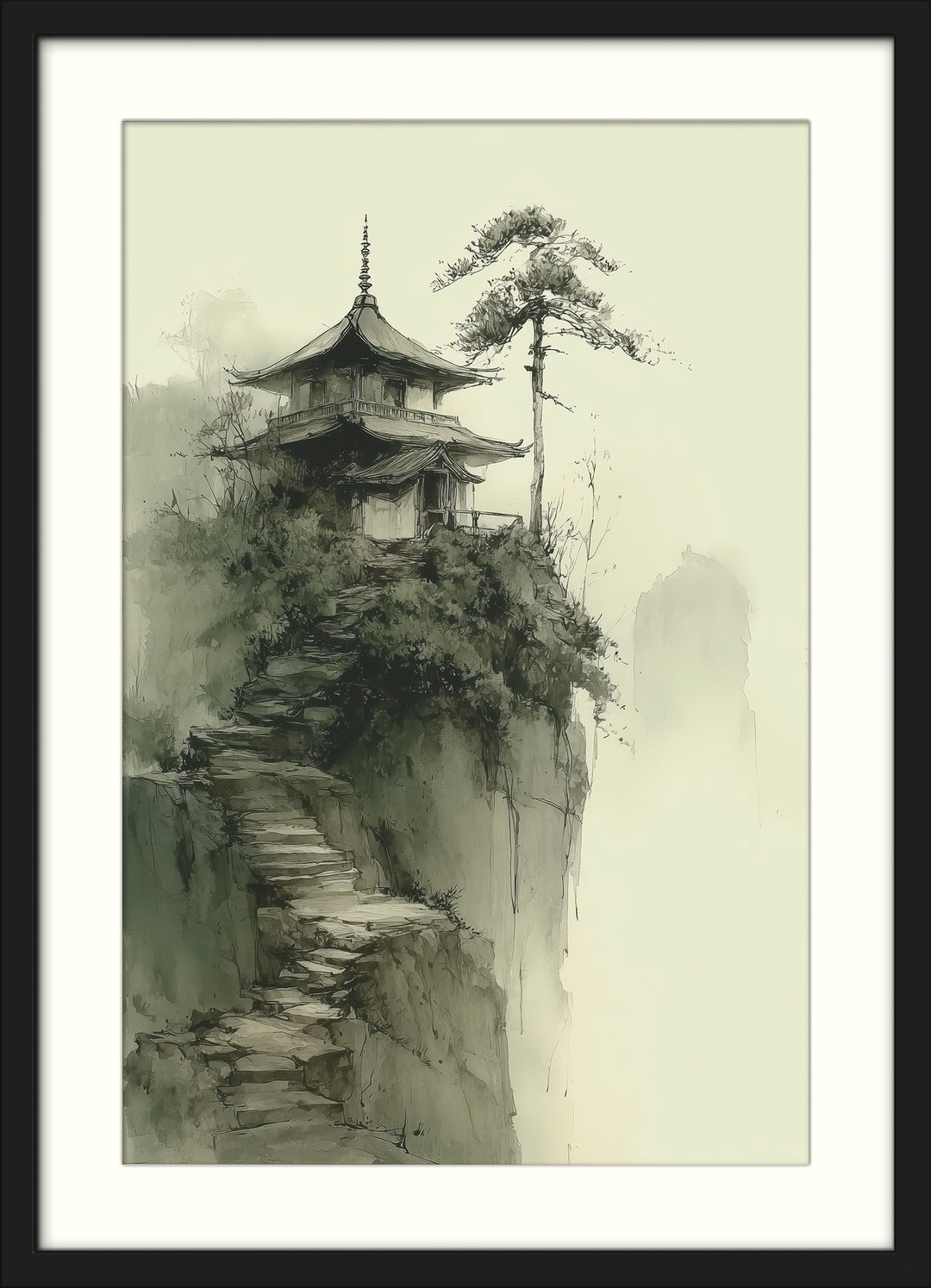Japanese Temple Wall Art Print