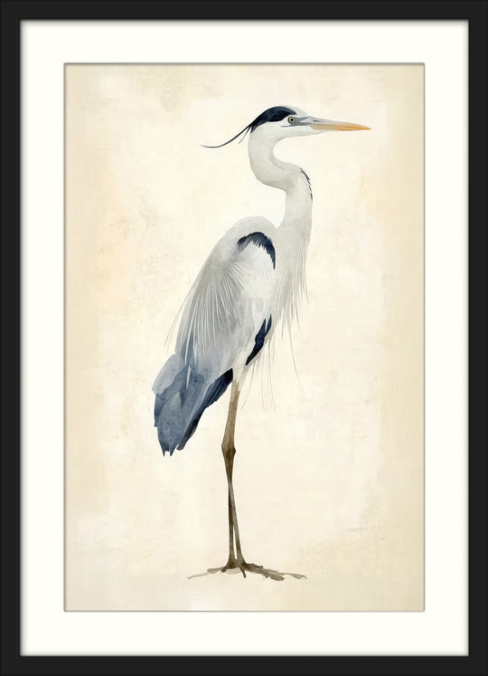 Heron Wall Art Prints Set of 3
