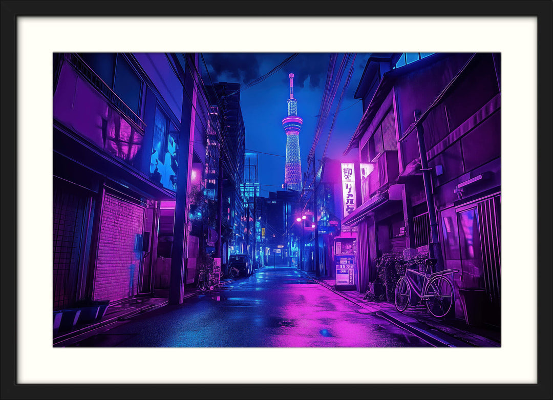 Cyberpunk Cityscape Print