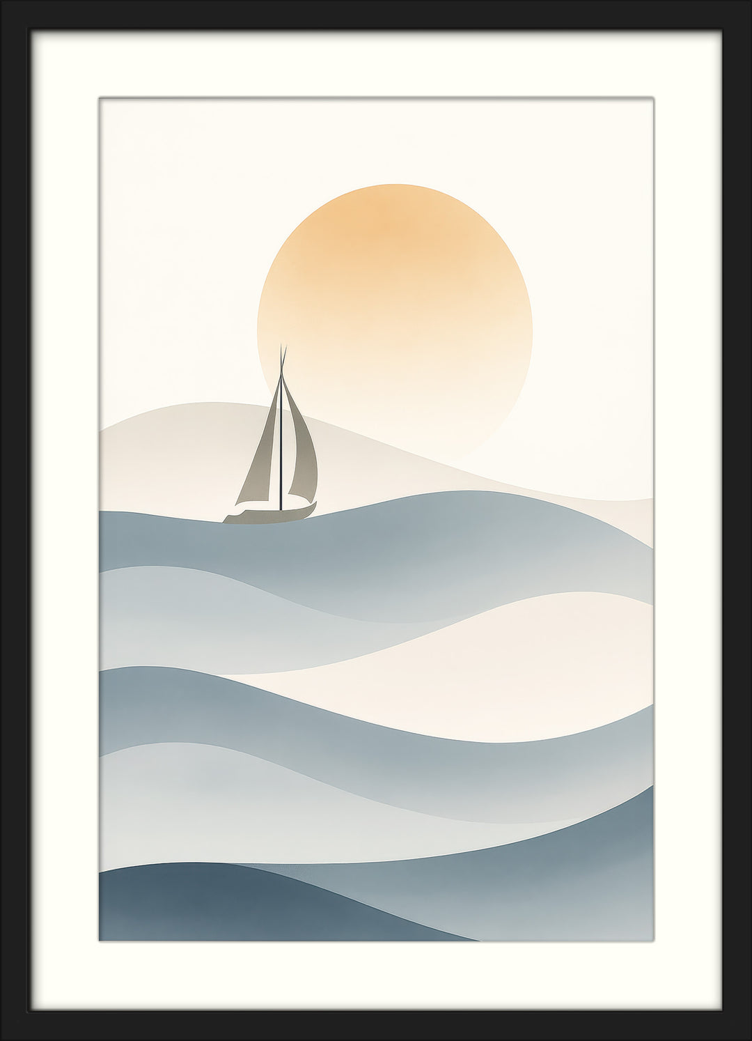 Sailboat Wall Art Prints Set of 2