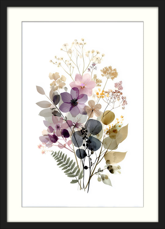 Wildflower Botanical Wall Art Prints Set of 2
