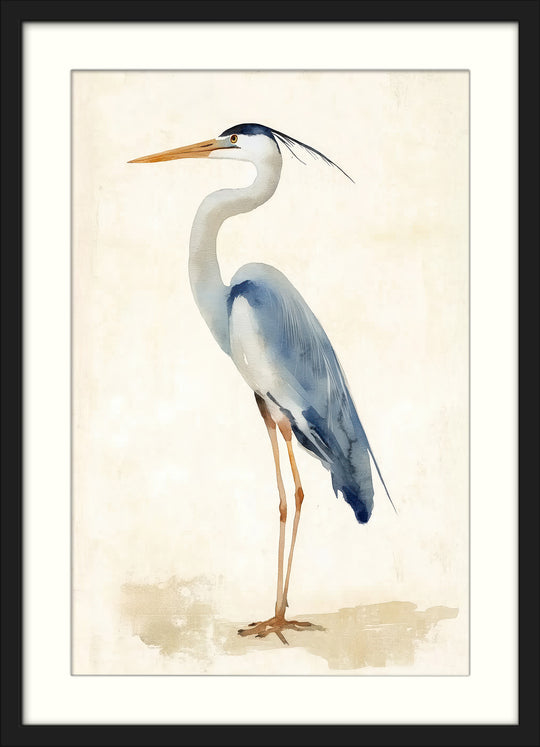 Heron Wall Art Prints Set of 3
