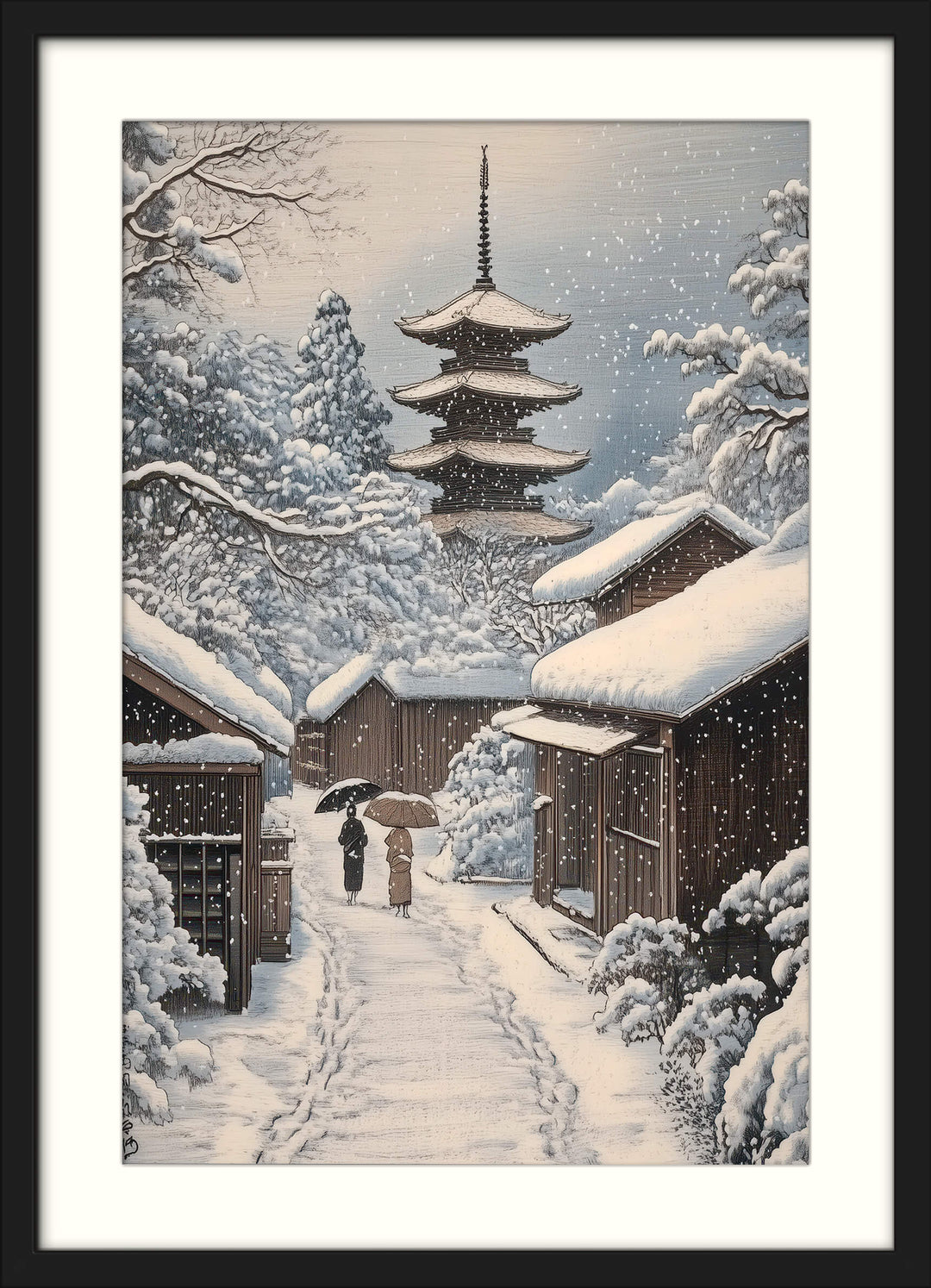 Pagoda Snowfall