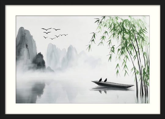 Still Lake and Bamboo