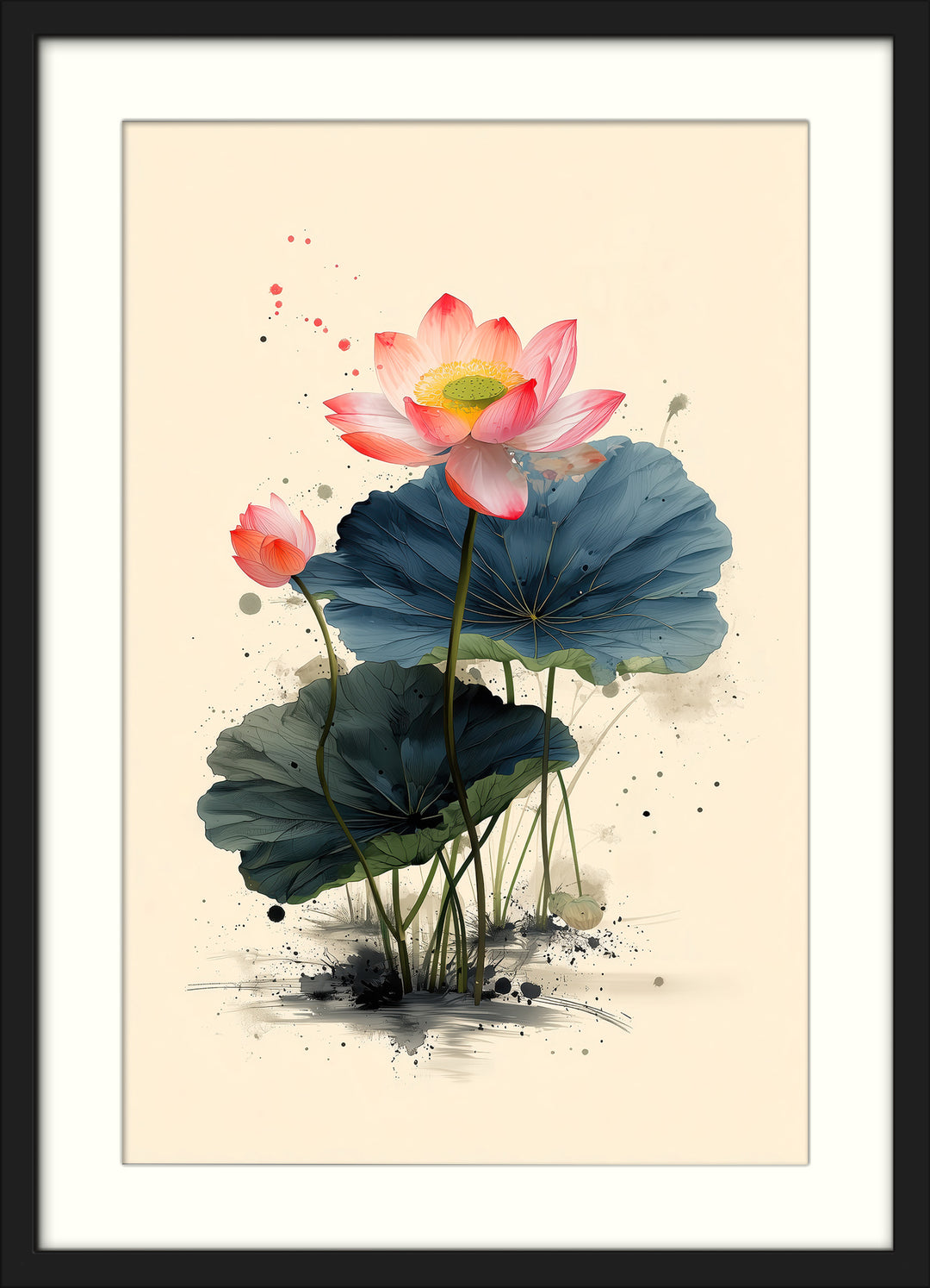 Lotus Flower Wall Art Print