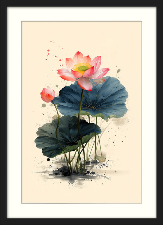 Lotus Flower Wall Art Print