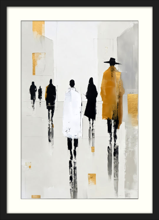 Abstract City Wall Art Prints Set of 2