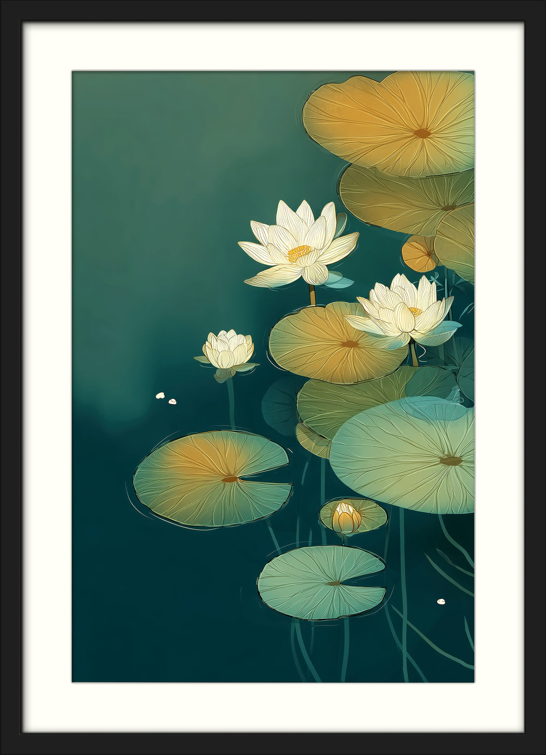 Teal Botanical Wall Decor