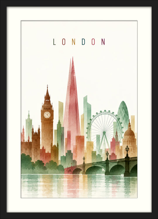 New York Paris London Wall Art Prints