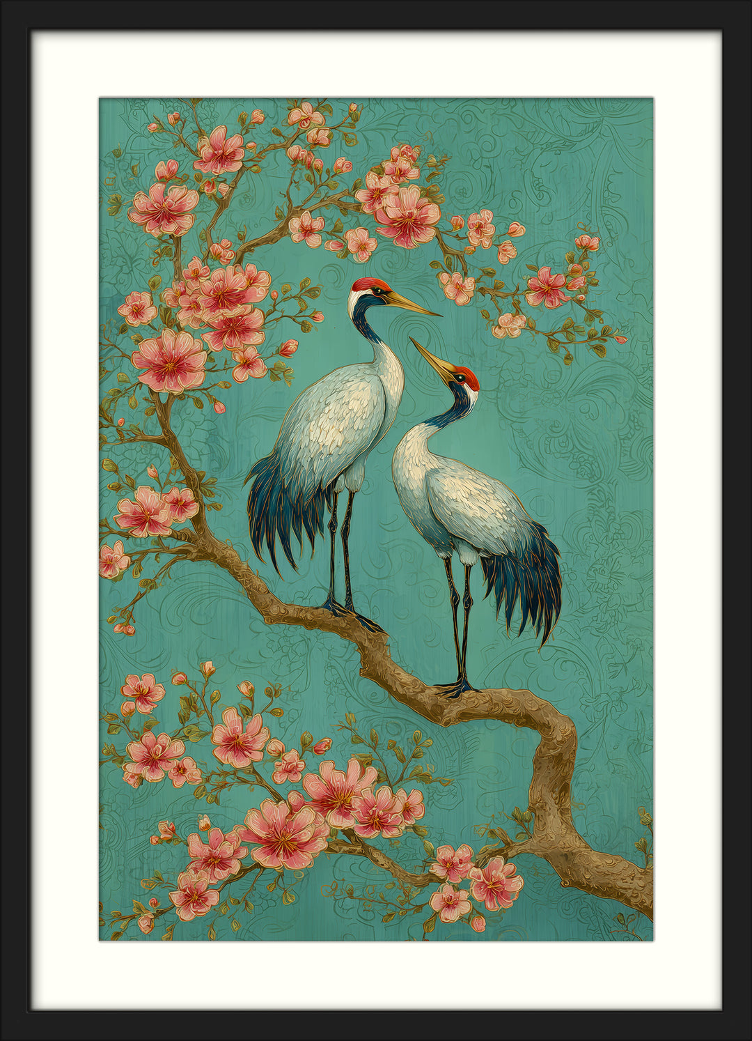 Japanese Crane Wall Art Print