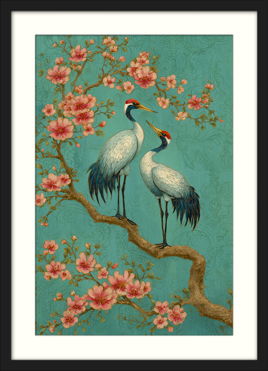 Japanese Crane Wall Art Print