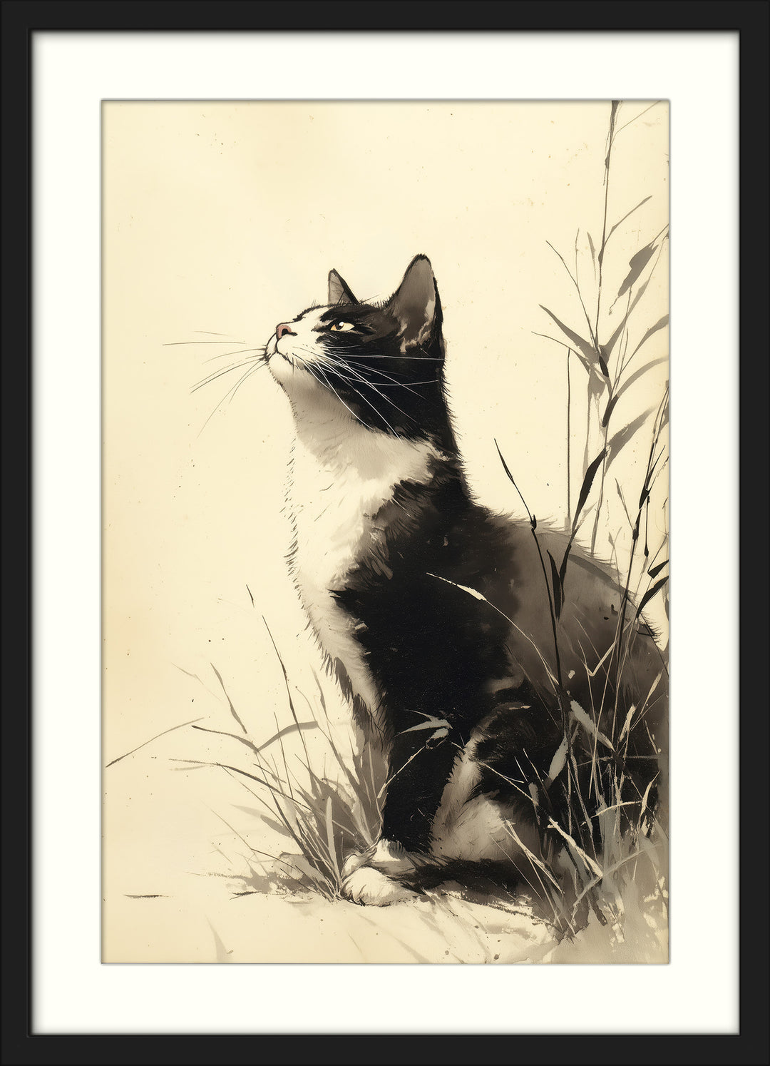 Black Cat Art Print