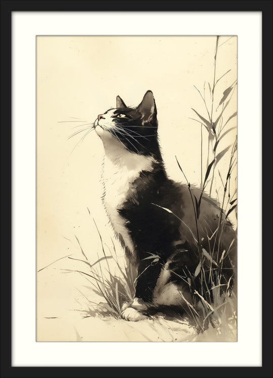 Black Cat Art Print