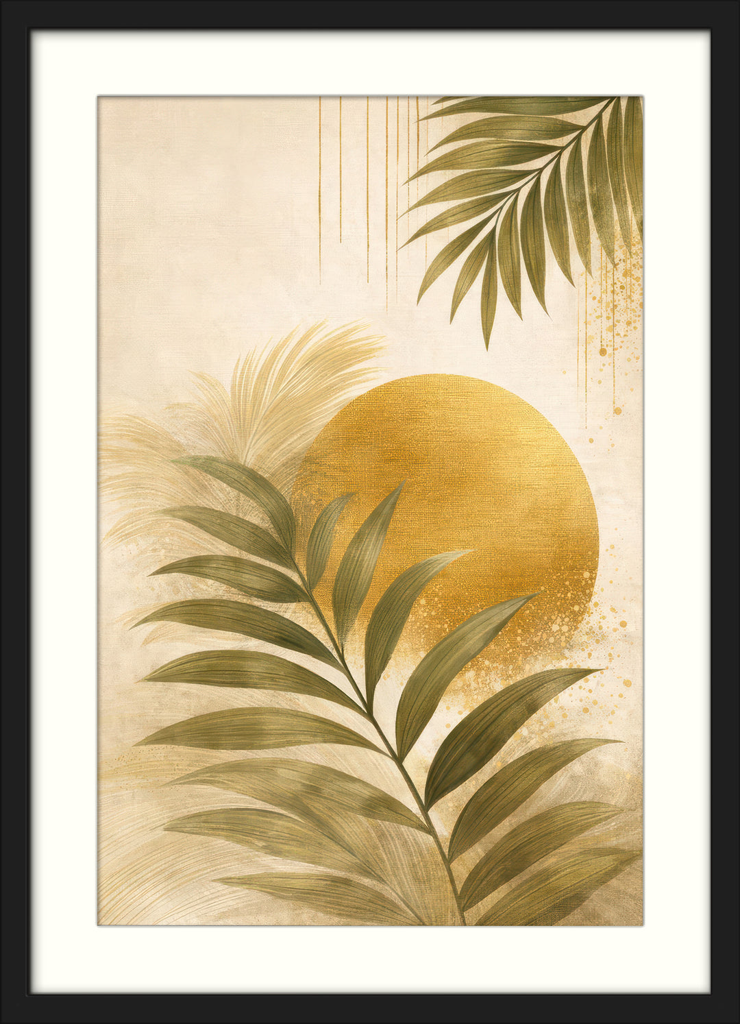 Boho Botanical Wall Art Prints Set of 3