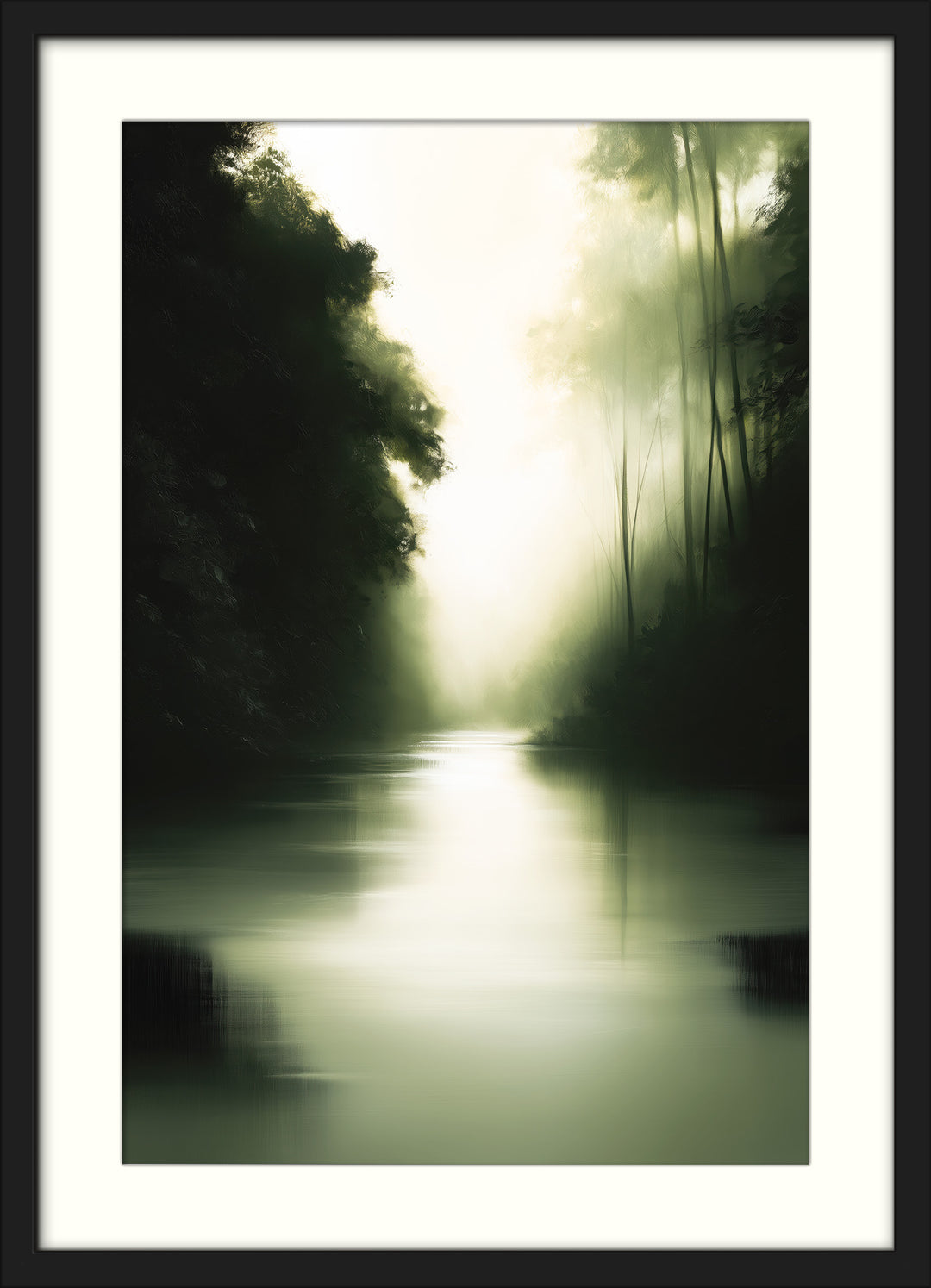 Misty Forest Art Print