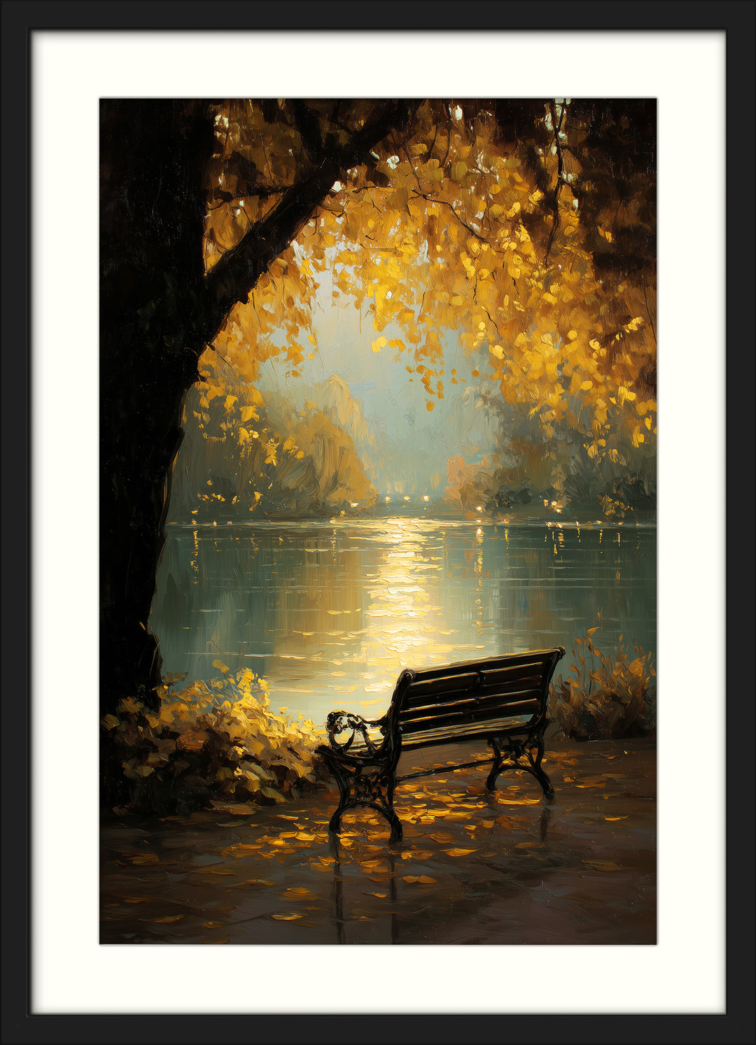 Autumn Lake Art Print